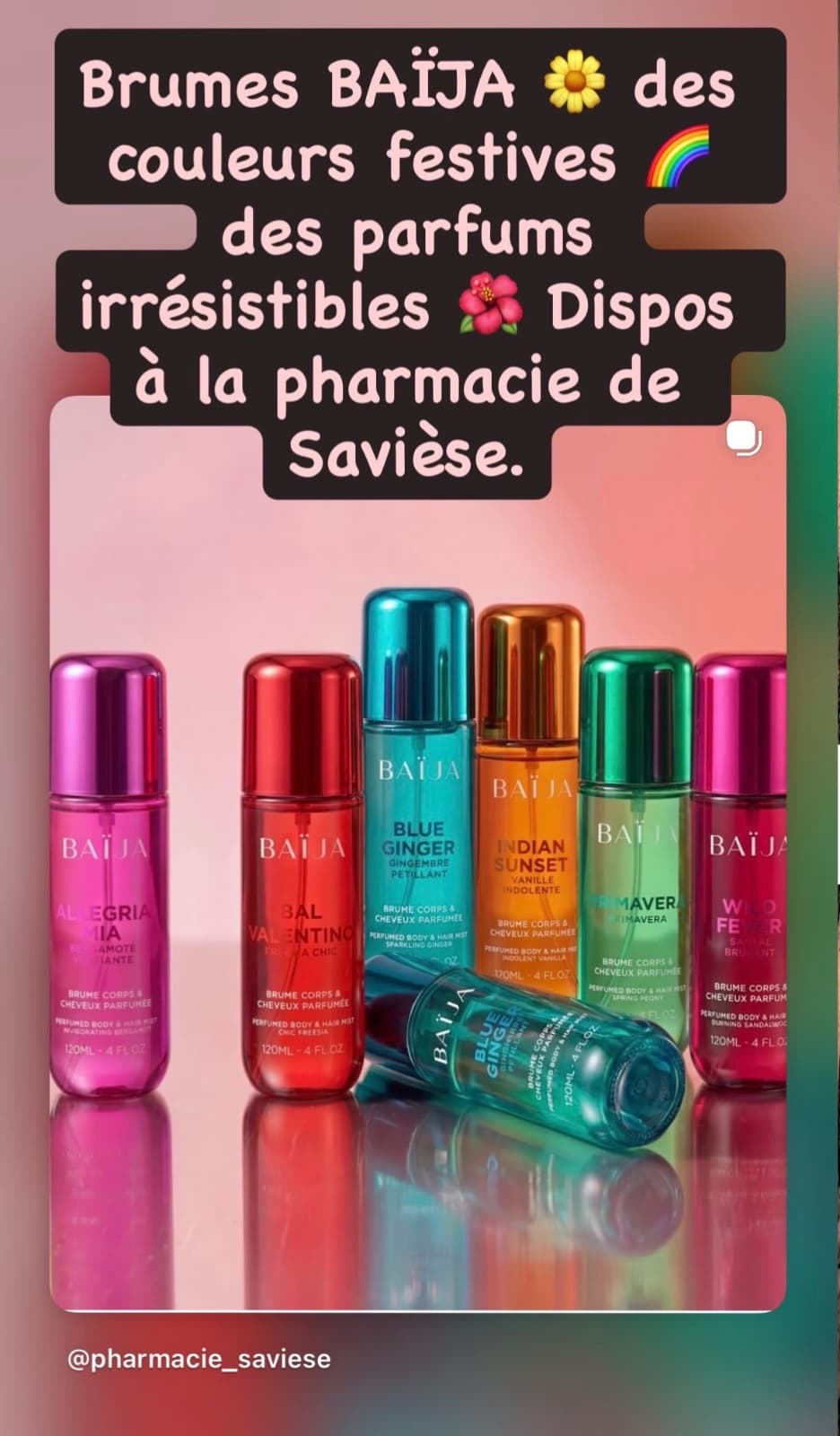 Brumes BAÏJA : 23.- au lieu de 29.-