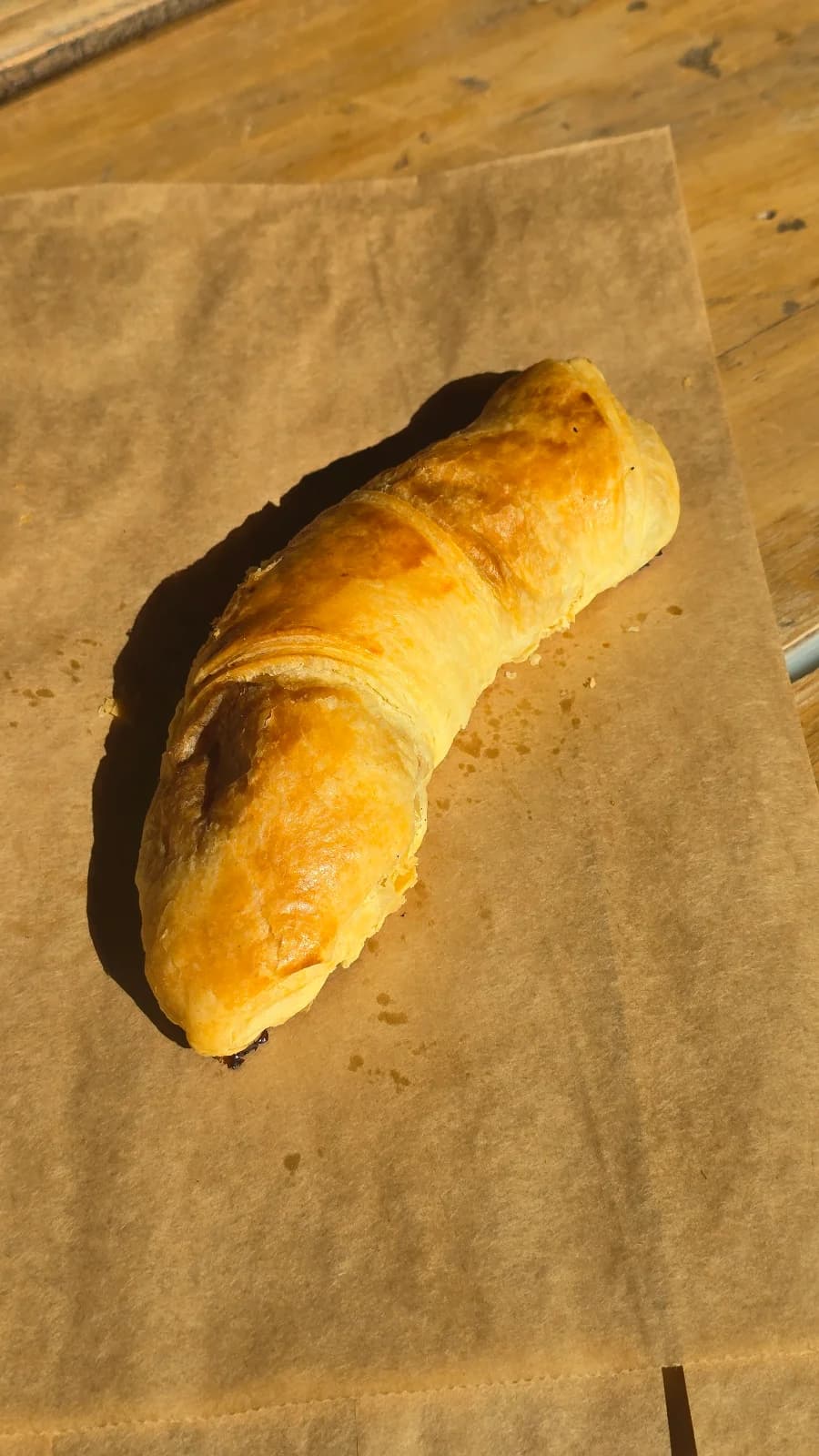 Croissant au jambon réduit