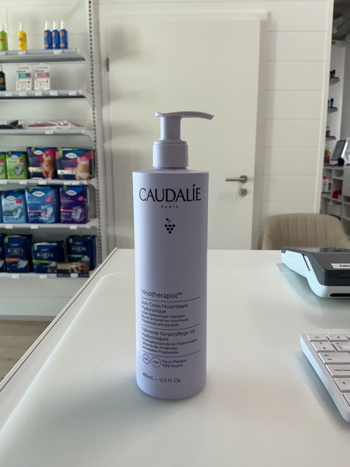Caudalie vinotherapist soins corps nourrissant hyaluronique 400ml