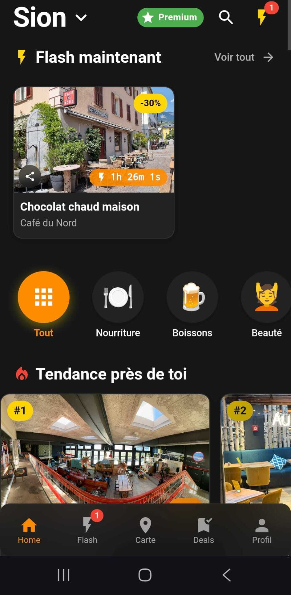 L'app LokalFlash sur iPhone — Flash deals à proximité